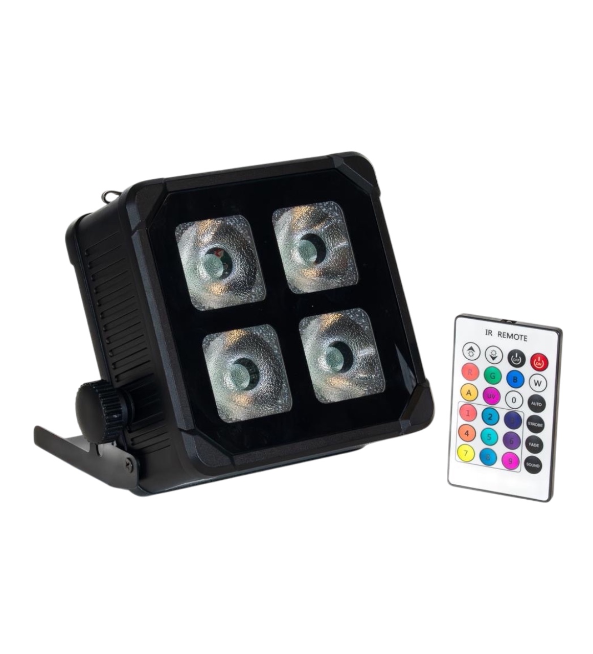 KIT 6 FOCOS LED INALÁMBRICOS 4X20W CON BATERÍA + CASE (RGBWA+UV 6 en 1)